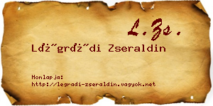 Légrádi Zseraldin névjegykártya